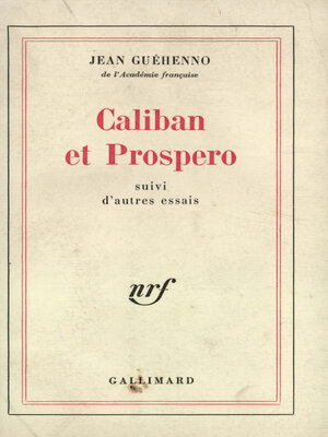 cover image of Caliban et Prospero / Autres essais